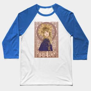 Stevie Nicks Mucha Art Nouveau Baseball T-Shirt
